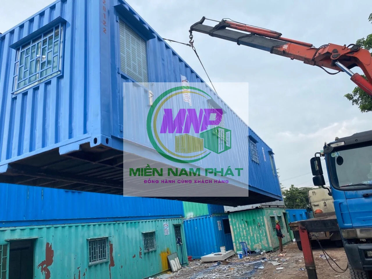 Thuê container văn phòng tại KCN Phú Thuận Bến Tre - container văn phòng 20ft 40ft