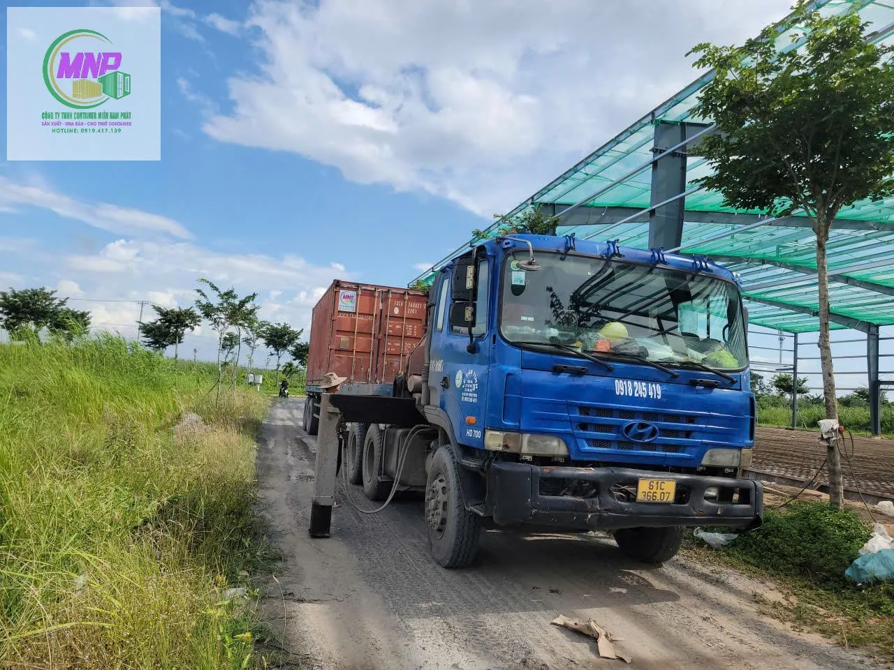 Container kho 40 feet tại Khu công nghệ cao Long Thành Đồng Nai