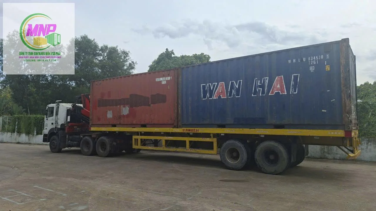 Container kho tại Long An dùng lưu trữ vật tư, hàng hóa trong khu công nghiệp
