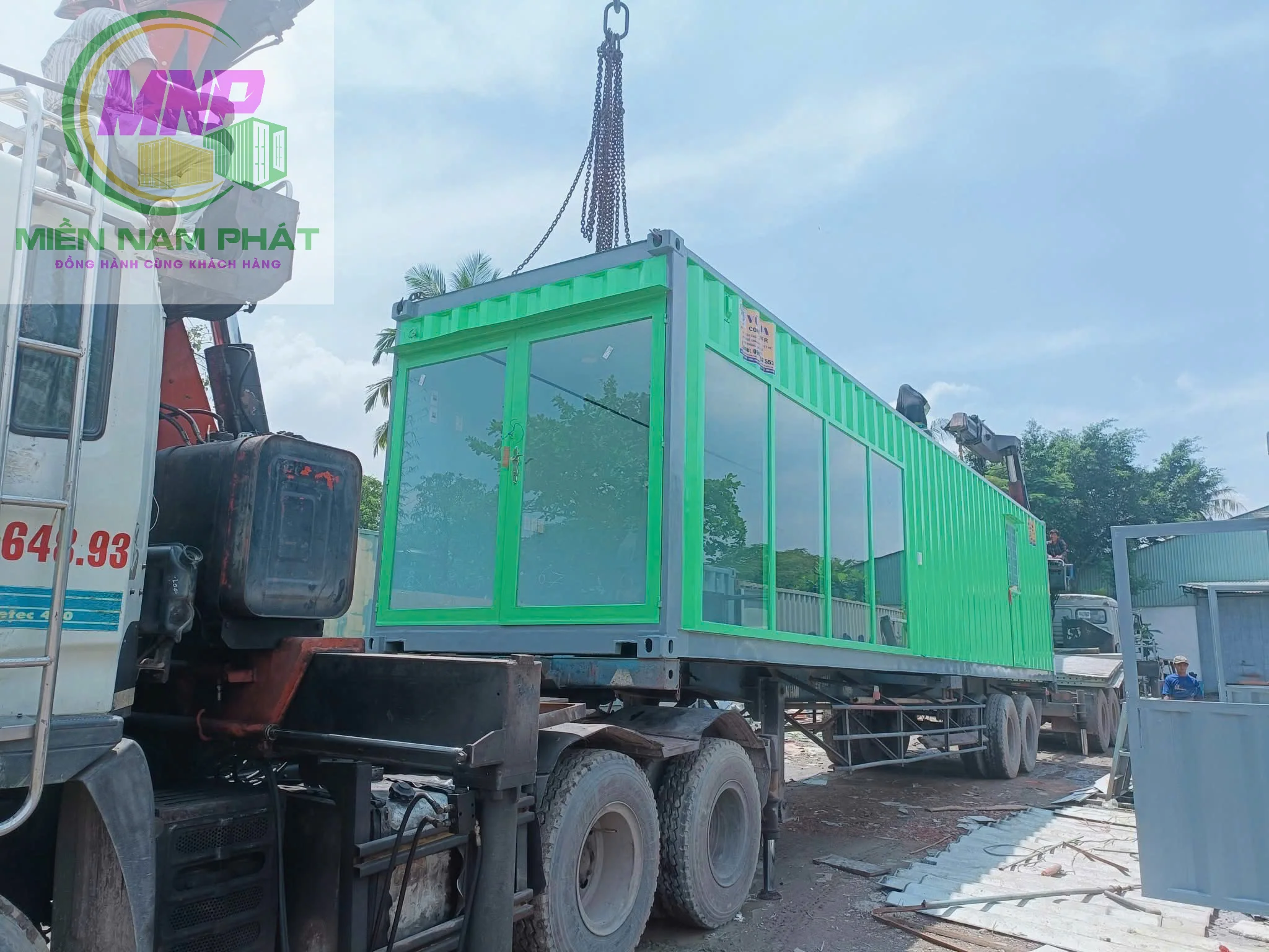 Container sử dụng cho công trình ven biển tại Cần Giờ
