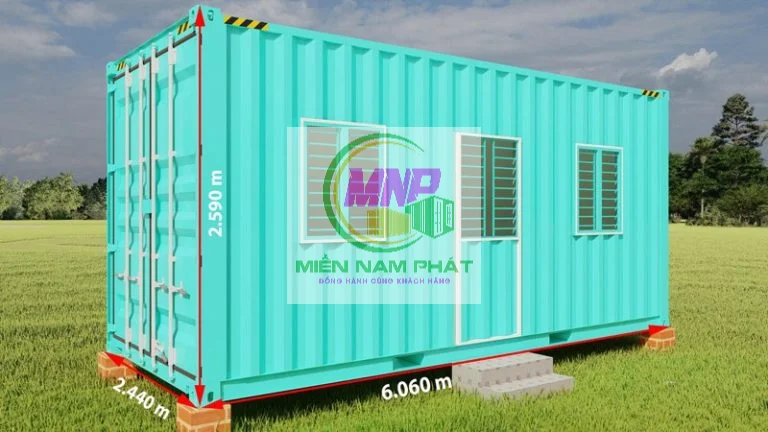 Thuê container văn phòng tại KCN Hưng Phú - container văn phòng 20ft 40ft