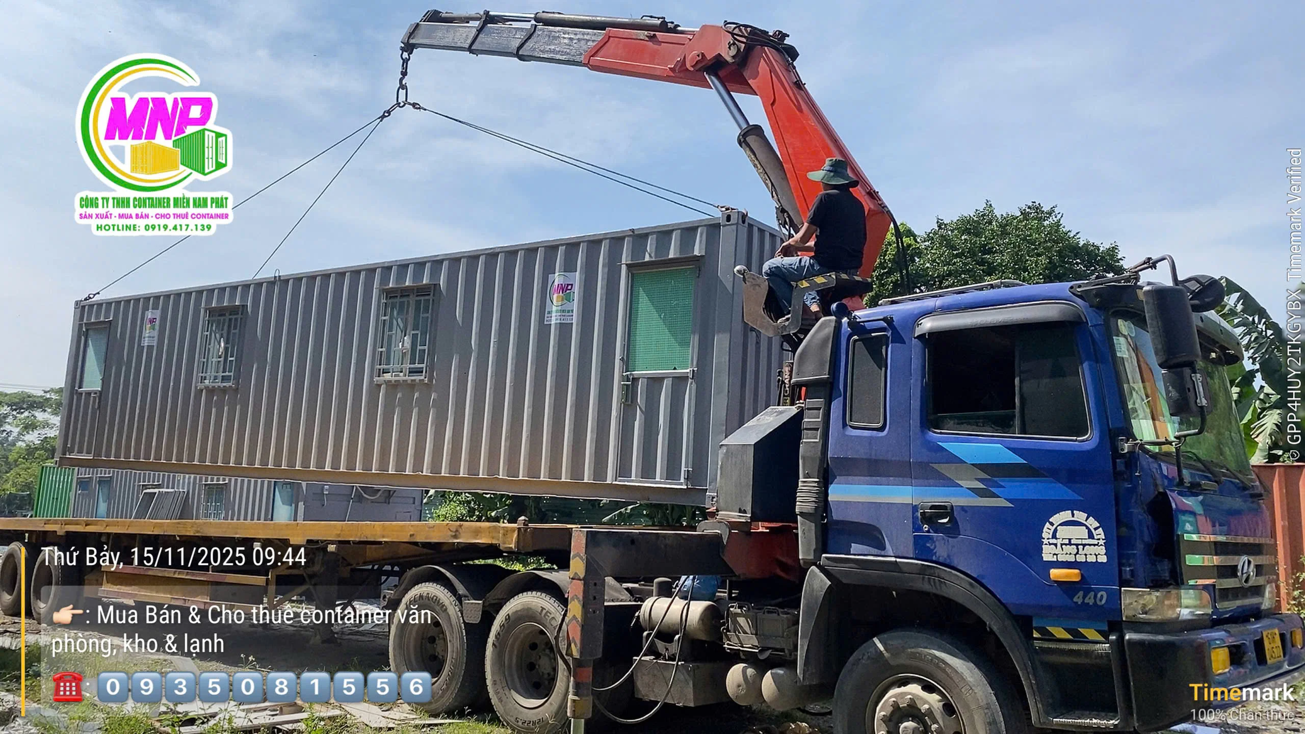 Cho thuê container 40HC tại Càng Long Trà Vinh - container cao 40HC