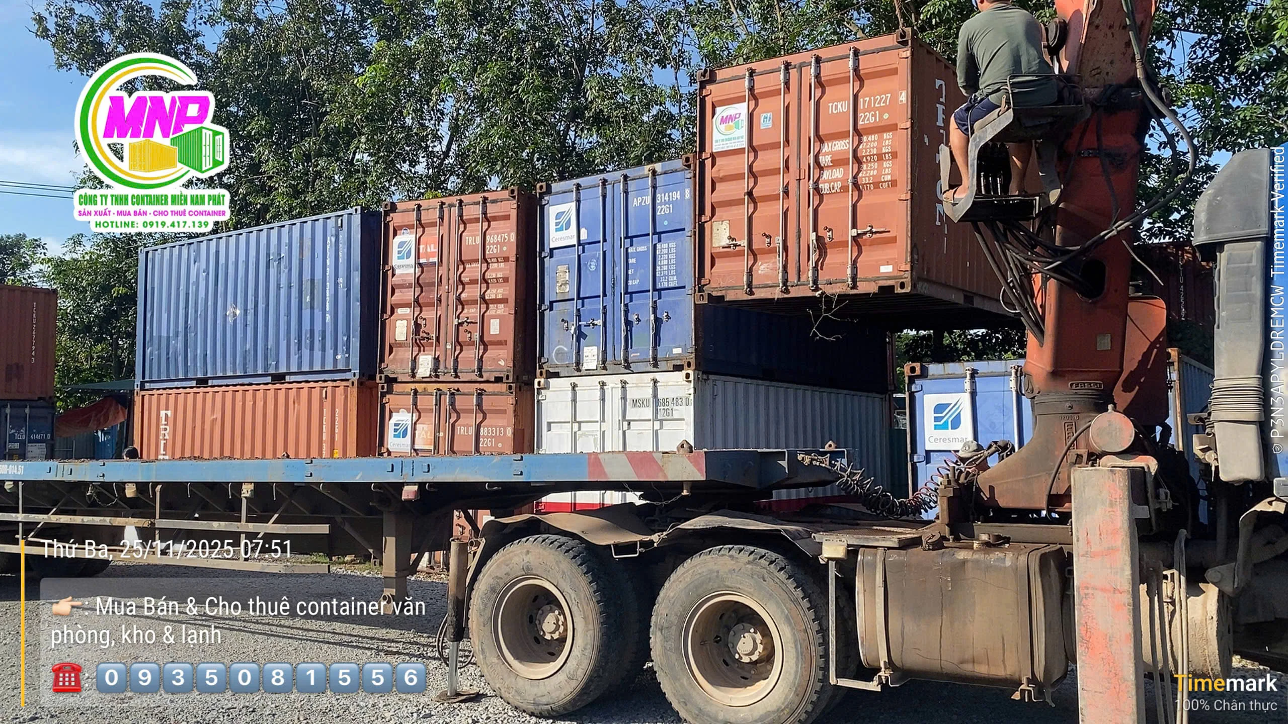 Container được sử dụng như lớp hạ tầng chuyển tiếp để lấp khoảng trống vận hành tại Bình Phước