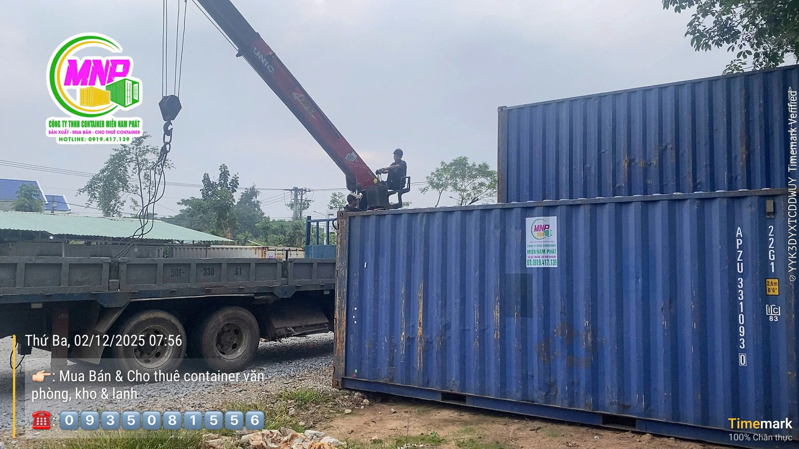Container 20 feet tại KCN Amata Long Thành - thuê container 20ft giá tốt