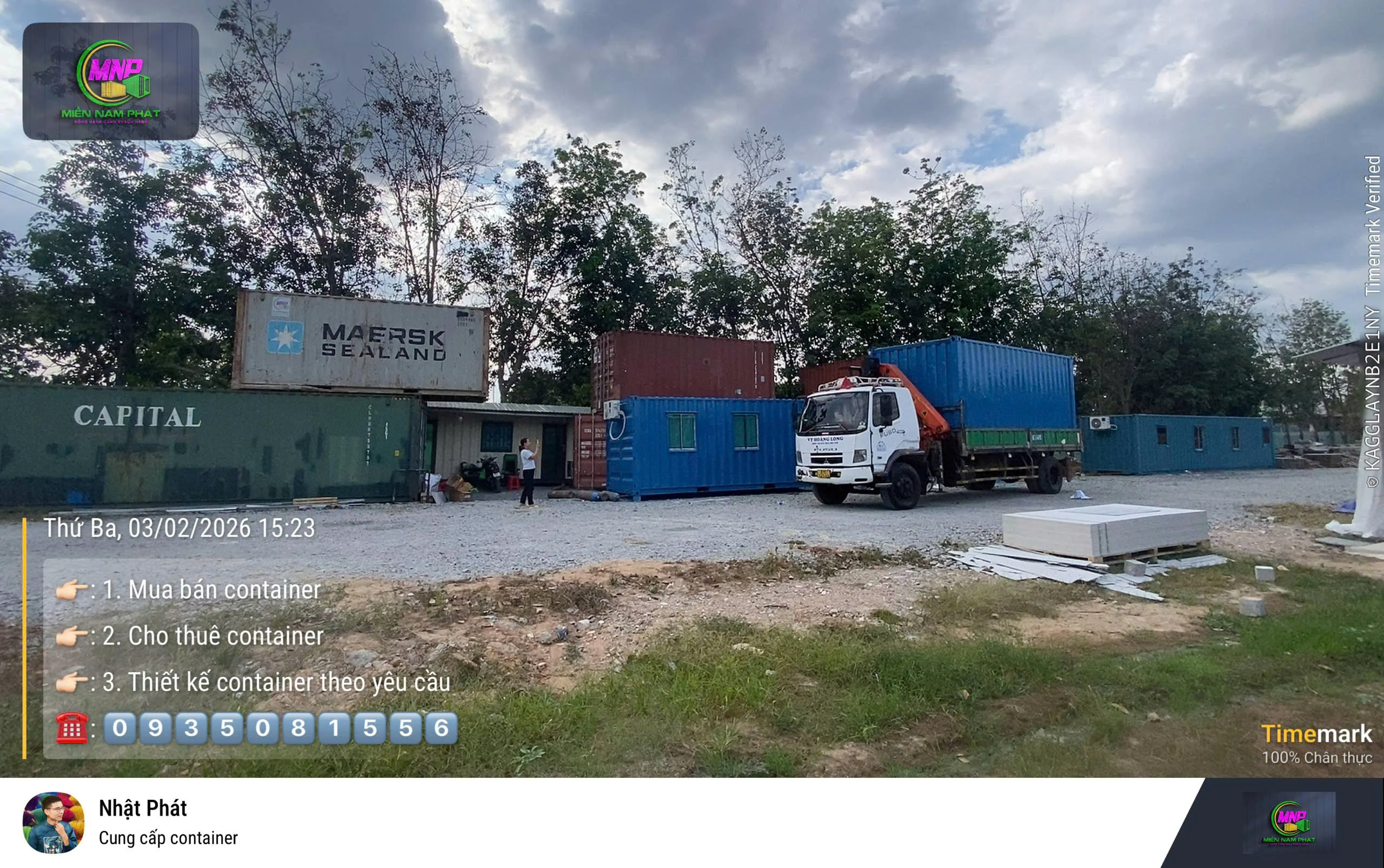 Cụm container văn phòng phục vụ ban điều hành dự án