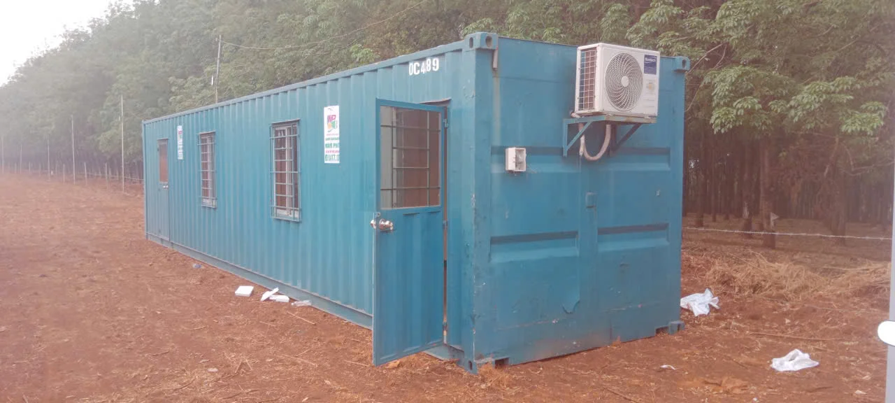 Container 40ft văn phòng đưa vào sử dụng tại công trình Bình Phước